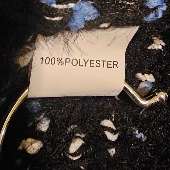 JANICE APPAREL Black Chunky Long Cardigan - One Size Fits Most - Picture 8 of 8